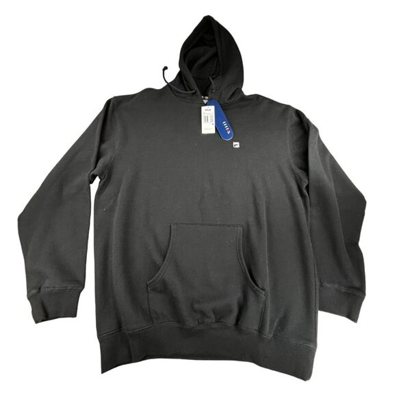 Fila Hoodie Sweatshirt Black Mens M New - Picture 1 of 9